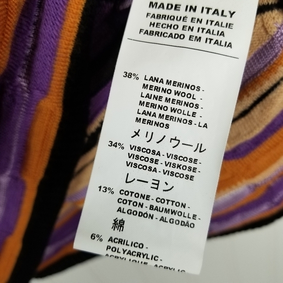 M Missoni NWT Long Sleeve Sweater Dress US 6 EU42 Multi Color Wool Blend 3D Knit - Picture 6 of 16